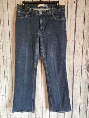 Gap Women's Blue Boot Cut Stretch Jeans Size 10 Ankle Medium Wash Made in USA